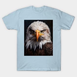 Oil Paint, Hyperrealism, Amazing Zoo Eagle T-Shirt